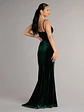 Ariel Velvet Slit Mermaid Formal Dress - thumbnail 6