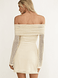 Alivya Off-Shoulder Knit Mini Dress Butter - thumbnail 2