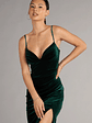 Ariel Velvet Slit Mermaid Formal Dress - thumbnail 7