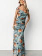 Amelia Tank Maxi Dress | Vintage Teal + Rust - thumbnail 1