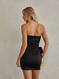 Alaina Strapless Wrap Bow Mini Dress - thumbnail 4