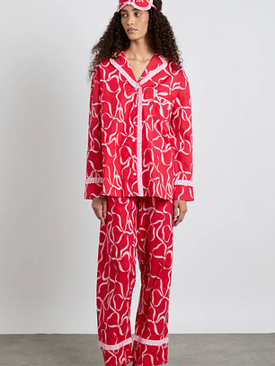 antonia pj set- red bows