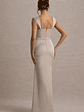 Admire | Champagne Satin Corset Wrap Maxi Dress - thumbnail 2