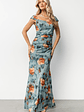 Amelia Tank Maxi Dress | Vintage Teal + Rust - thumbnail 5