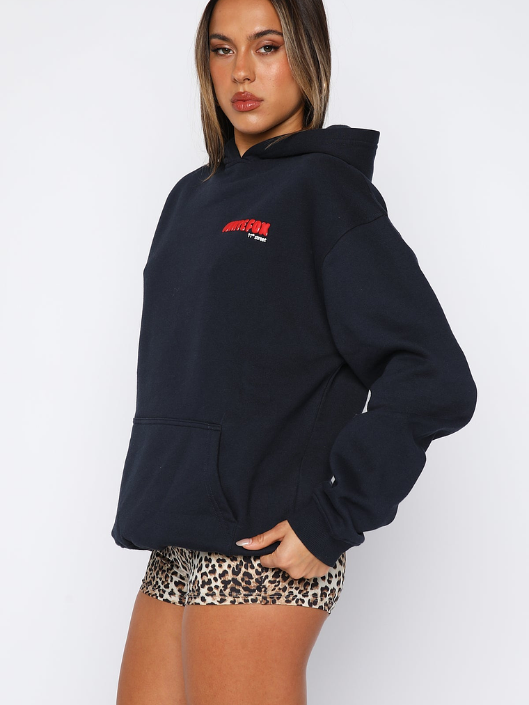 11th Street She's So Lucky Oversized Hoodie Blueberry Twist 3