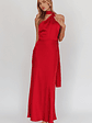 Adora One-Shoulder Maxi Dress Red - thumbnail 4