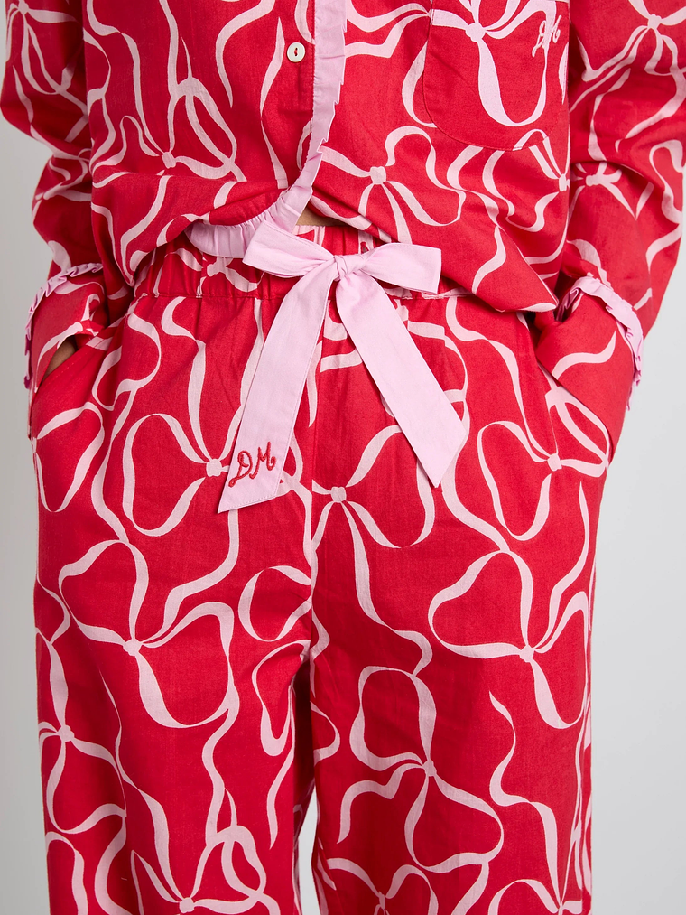 antonia pj set- red bows 8