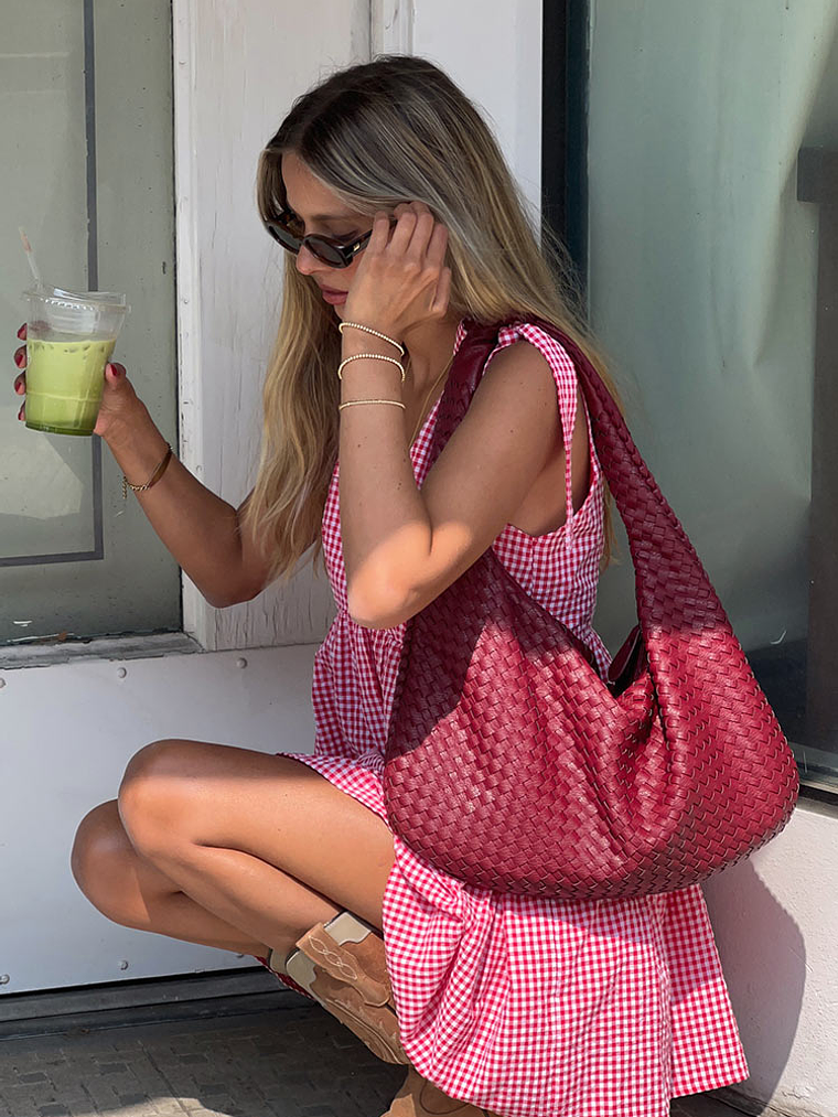 Angel Girl Red Gingham Mini Dress 7