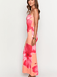 Arizona Orange Floral Print Maxi Dress - thumbnail 4