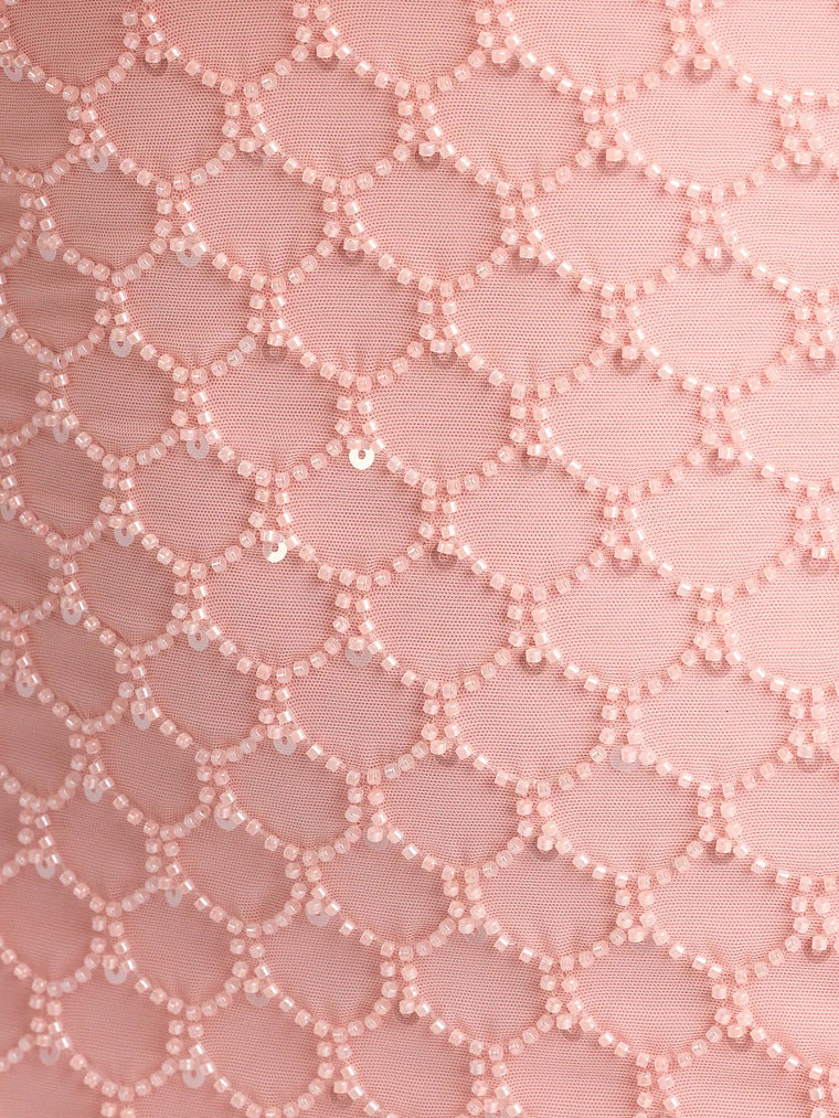 Alana Halter Beaded Sequin Formal Dress 7