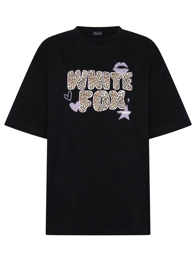 11th Street She's So Lucky Oversized Tee Licorice 5