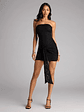 All Eyes On You Lace Tube Wrap Mini Dress - thumbnail 1