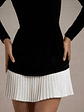 Americano | Black Velvet Sweetheart Long-Sleeve Mini Dress - thumbnail 7
