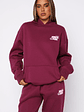 11th Street Sweet Kisses Oversized Hoodie Very Berry - thumbnail 2