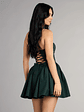 All Eyes On You Lace-Up Skater Dress - thumbnail 2
