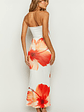Arizona White Floral Print Maxi Dress - thumbnail 5