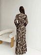 Angeline Long Sleeved Maxi Dress Brown - thumbnail 2
