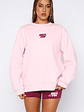 11th Street Sweet Kisses Oversized Sweater Pink Sugar - thumbnail 2