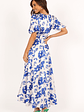 Aminah Puff Sleeve Dress - Blue Floral - thumbnail 7