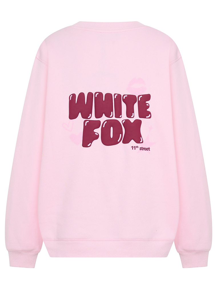 11th Street Sweet Kisses Oversized Sweater Pink Sugar 5