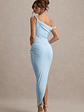 Angelique | Powder Blue Twisted Asymmetric Maxi Dress - thumbnail 2