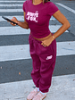 11th Street Sweet Kisses Sweatpants Very Berry - thumbnail 1