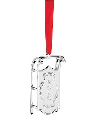 2020 Winter Traditions Silverplated Sled Ornament