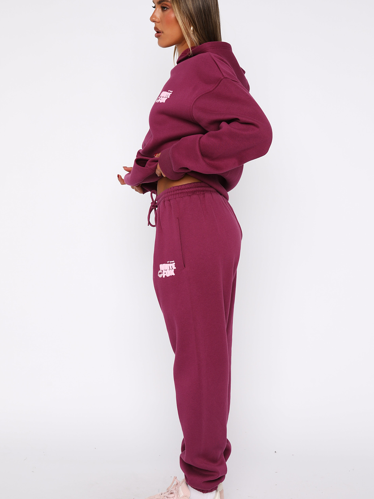 11th Street Sweet Kisses Sweatpants Very Berry 2