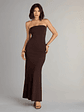 All Eyes On You Strapless Maxi Dress - thumbnail 1