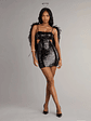 All Eyes On You Sequin Cutout Mini Dress - thumbnail 8