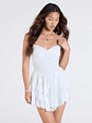 Adorable Muse Ruffled Lace Skater Dress - thumbnail 4