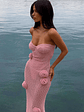 Anika Maxi Dress Baby Pink - thumbnail 4