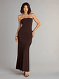 All Eyes On You Strapless Maxi Dress - thumbnail 1