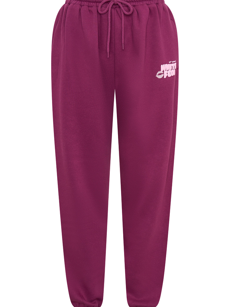 11th Street Sweet Kisses Sweatpants Very Berry 5