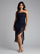 All Eyes On You Strapless Ruffle Midi Dress - thumbnail 1