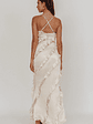 Arrabel Ruffle Trim Maxi Dress Champagne - thumbnail 2