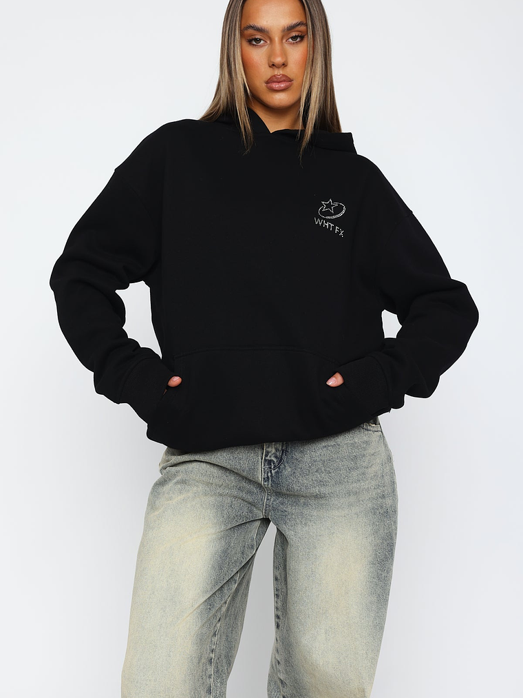 Always Shining Oversized Hoodie Black 2