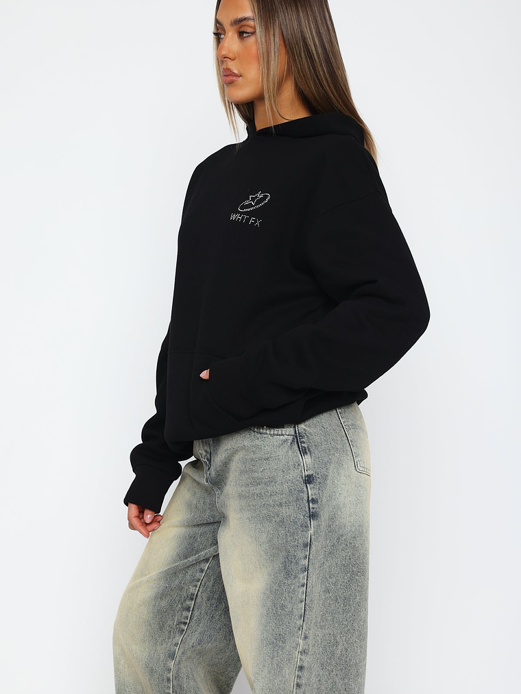 Always Shining Oversized Hoodie Black 3