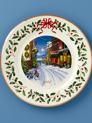 2024 Holiday Annual Plate Winter Scene