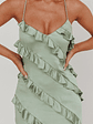 Arrabel Ruffle Trim Maxi Dress Sage - thumbnail 3
