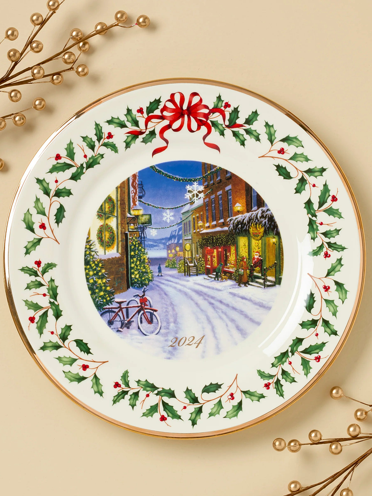2024 Holiday Annual Plate Winter Scene 3