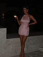 Adriana Mini Dress Pink Shimmer - thumbnail 2