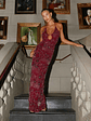 All For Love Maxi Dress - Burgundy - thumbnail 1