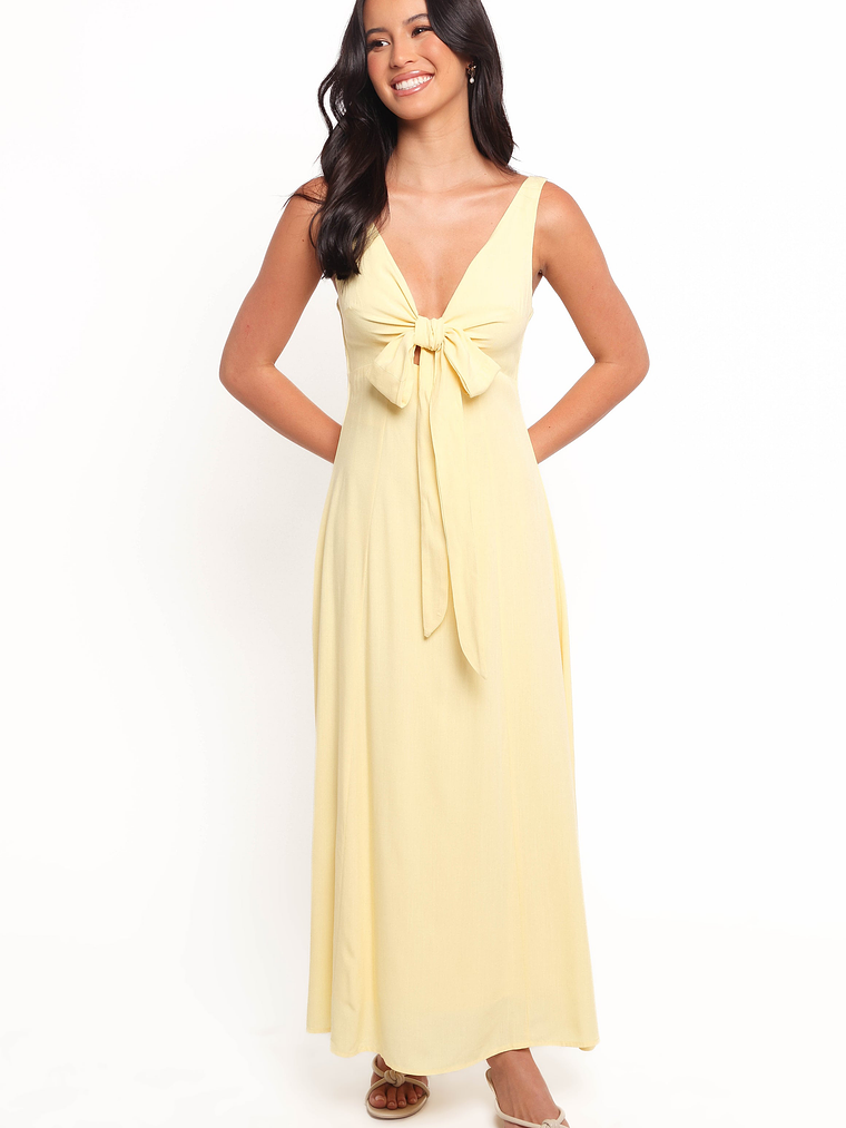 Archer Midi Dress - Butter Yellow 1