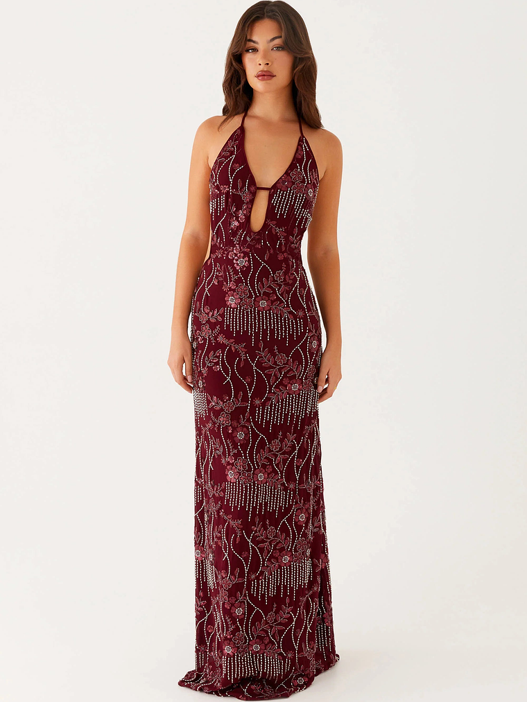 All For Love Maxi Dress - Burgundy 3