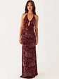 All For Love Maxi Dress - Burgundy - thumbnail 3
