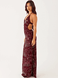 All For Love Maxi Dress - Burgundy - thumbnail 4