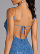 Adriana Sequin Tie-Back Mini Dress - thumbnail 4