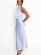 Anabelle Halter Neck Lace Maxi Dress - Baby Blue - thumbnail 4