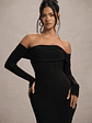 Amaia | Black Bardot Long-Sleeve Maxi Dress - thumbnail 3